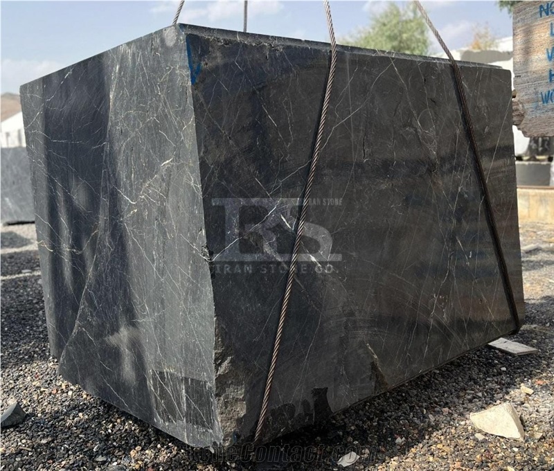 3D Black Marble Blocks