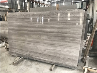 White Wooden Marble Polished Surface Slabs Tiles