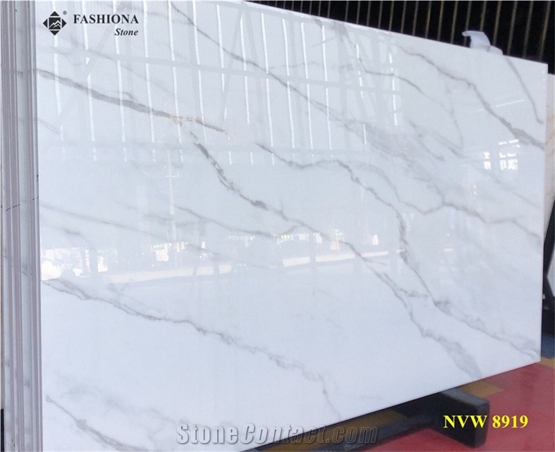 Nano Glass Stone Patterned Micro Crystallized Stone Slabs