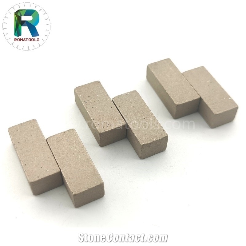 1200Mm 24X8x10mm Romatools Marble Diamond Segments Non-Layer