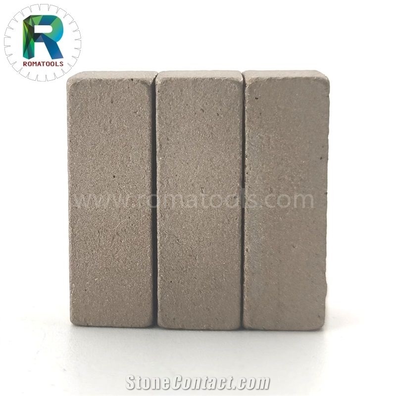 1200Mm 24X8x10mm Romatools Marble Diamond Segments Non-Layer