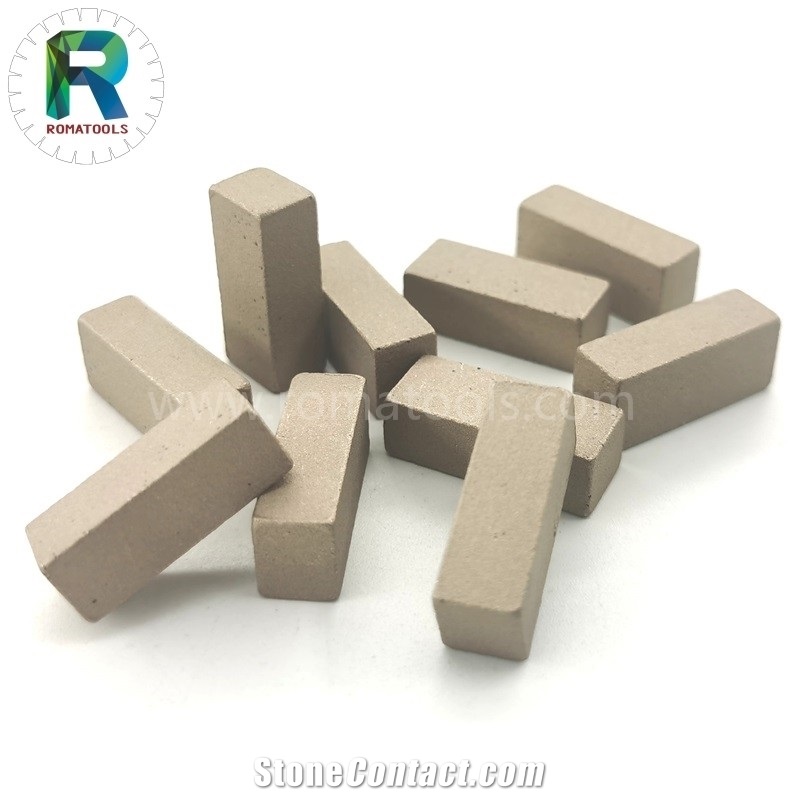 1200Mm 24X8x10mm Romatools Marble Diamond Segments Non-Layer
