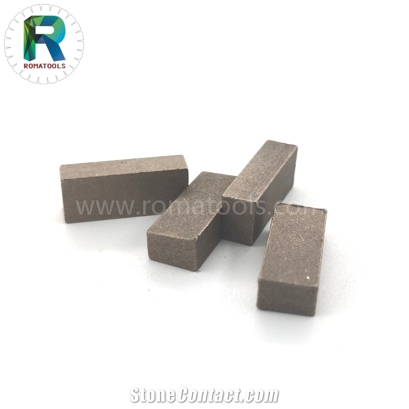 20X5.4/4.8X8mm Romatools Gangsaw Diamond Segments Cut Marble