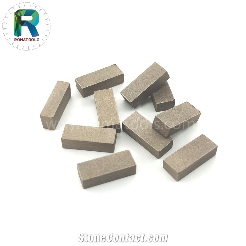 20X5.4/4.8X8mm Romatools Gangsaw Diamond Segments Cut Marble