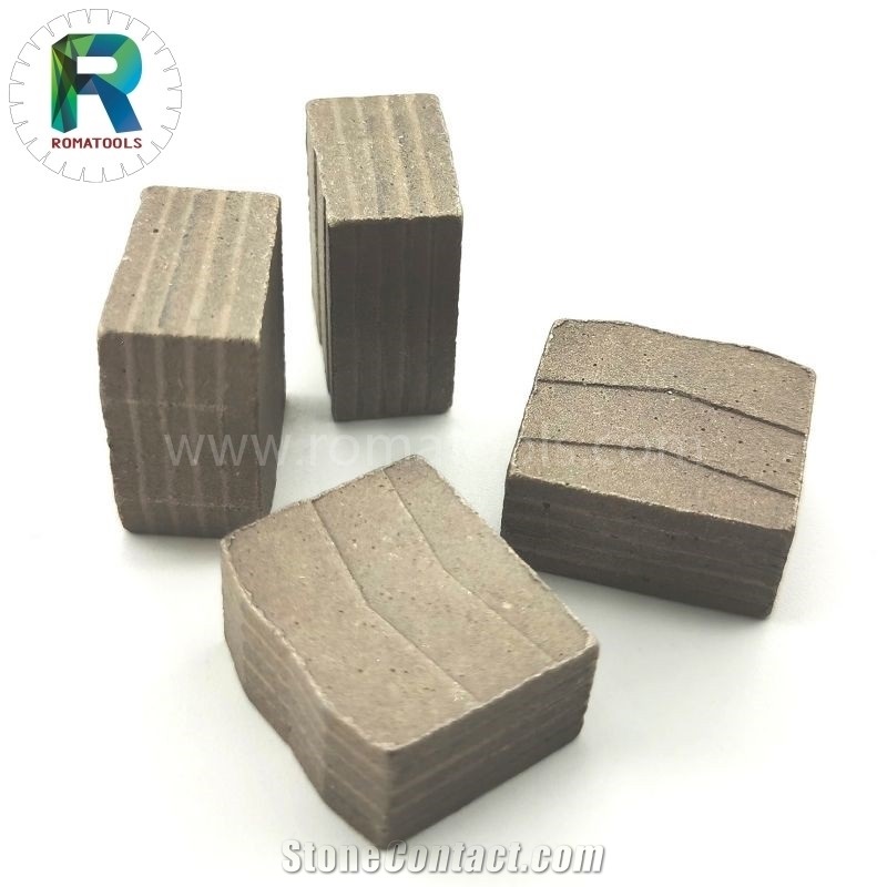 3000Mm 24X12.5/11.5X20mm Romatools Granite Diamond Segments