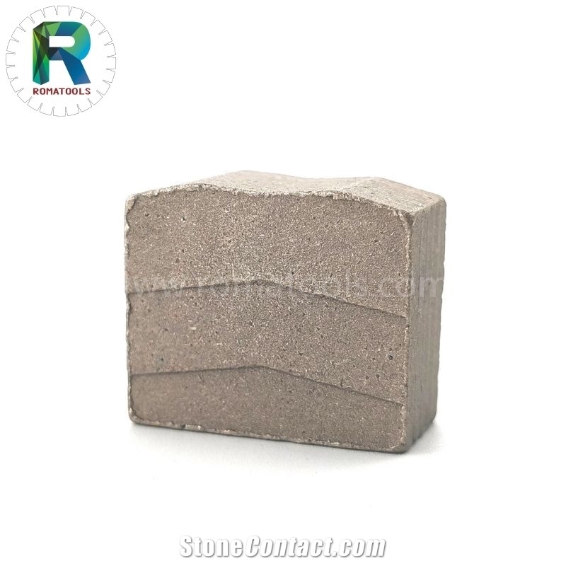 3000Mm 24X12.5/11.5X20mm Romatools Granite Diamond Segments