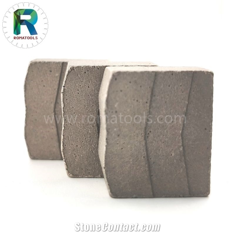 3000Mm 24X12.5/11.5X20mm Romatools Granite Diamond Segments