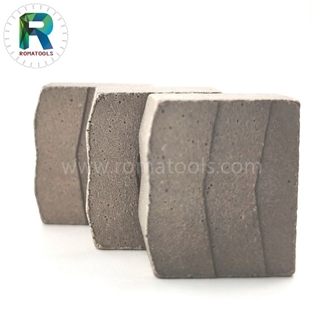 3000Mm 24X12.5/11.5X20mm Romatools Granite Diamond Segments