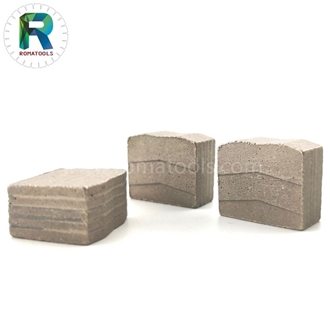 3000Mm 24X12.5/11.5X20mm Romatools Granite Diamond Segments