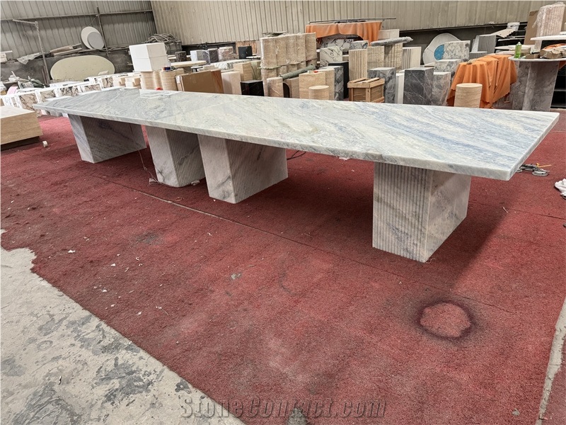 Blue Iceberg Marble Table