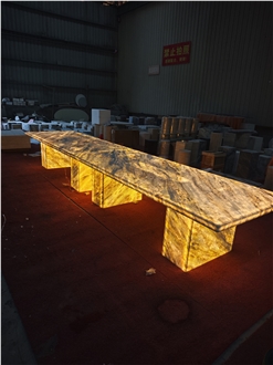 Blue Iceberg Marble Table