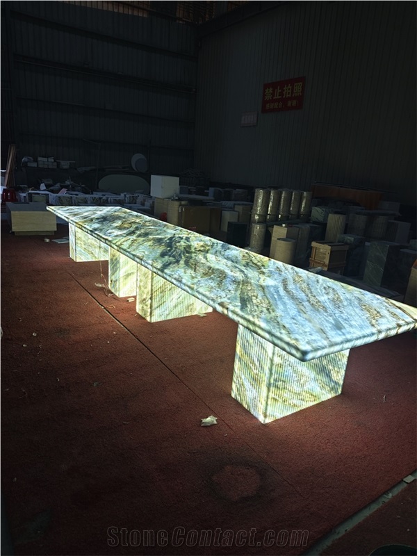Blue Iceberg Marble Table