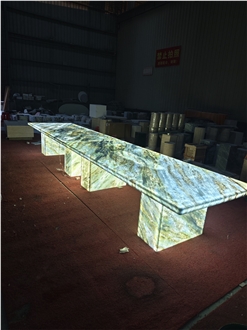 Blue Iceberg Marble Table