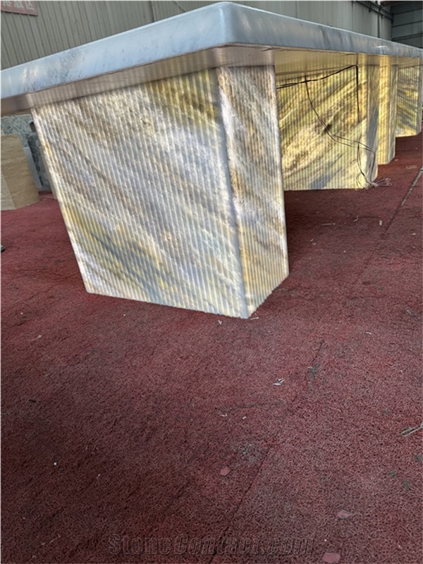 Blue Iceberg Marble Table
