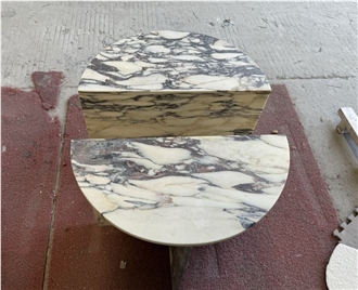 Calacatta Viola Marble Coffee Table Set