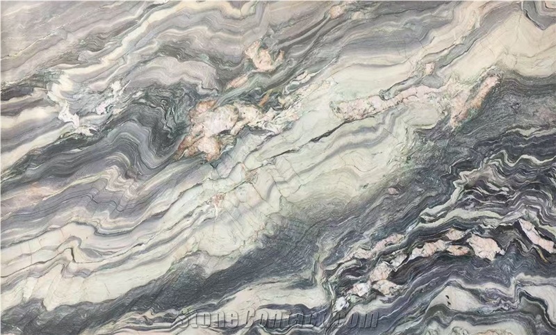 Explosion Blue Quartzite Slabs And Tiles