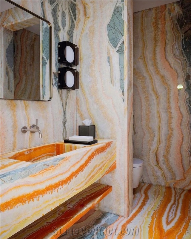 Van Gogh Onyx Slabs Wall Tiles