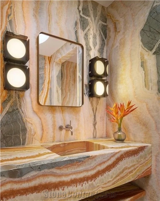 Van Gogh Onyx Slabs Wall Tiles