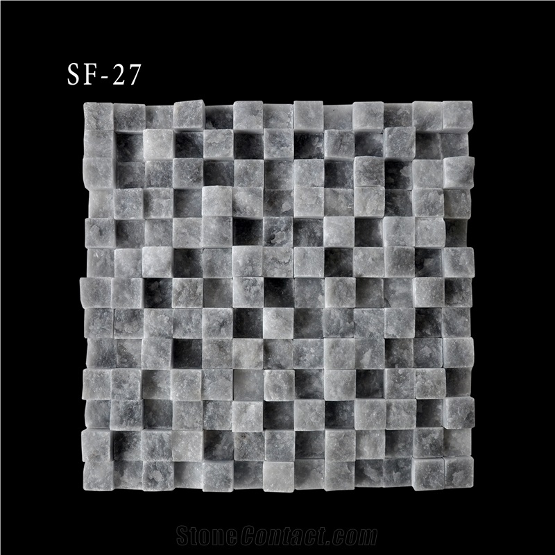 Blue Moon Marble Split Mosaic