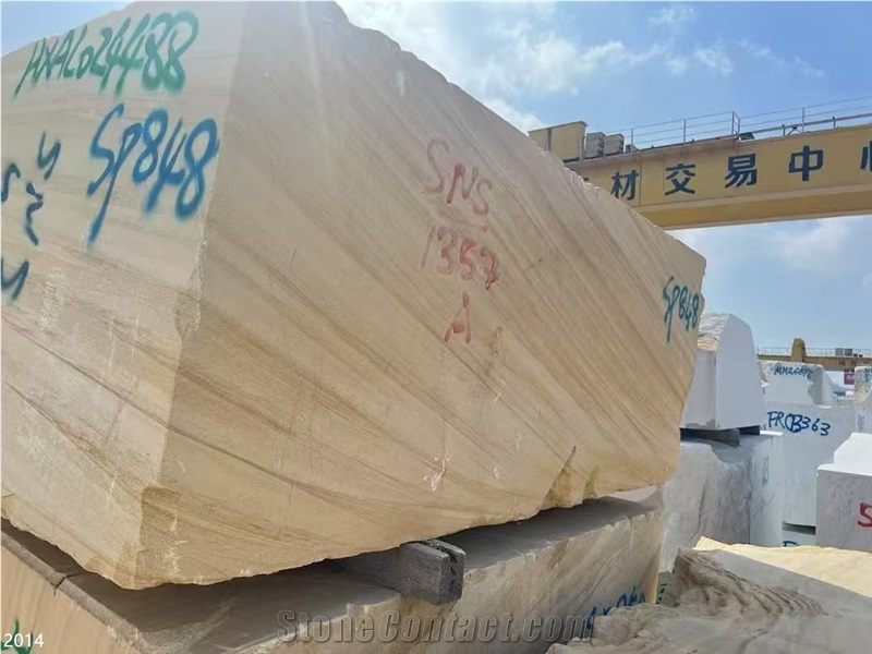 Australian Wood Sandstone Slabs Beige Yellor Wooden Stone