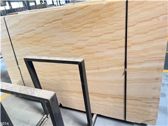 Australian Wood Sandstone Slabs Beige Yellor Wooden Stone