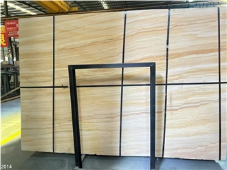 Australian Wood Sandstone Slabs Beige Yellor Wooden Stone