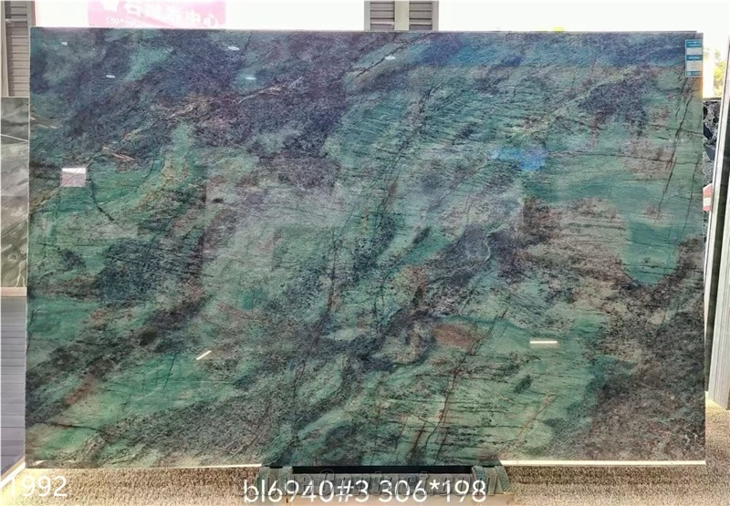 Blue Canyon Quartzite Slabs Botanic Green Verde Picasso