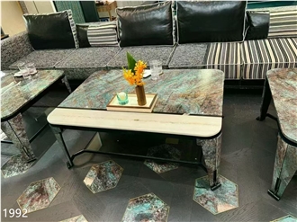Blue Canyon Quartzite Slabs Botanic Green Verde Picasso