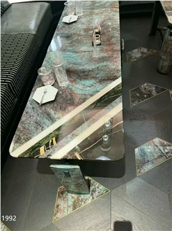 Blue Canyon Quartzite Slabs Botanic Green Verde Picasso