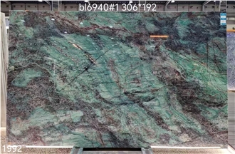 Blue Canyon Quartzite Slabs Botanic Green Verde Picasso