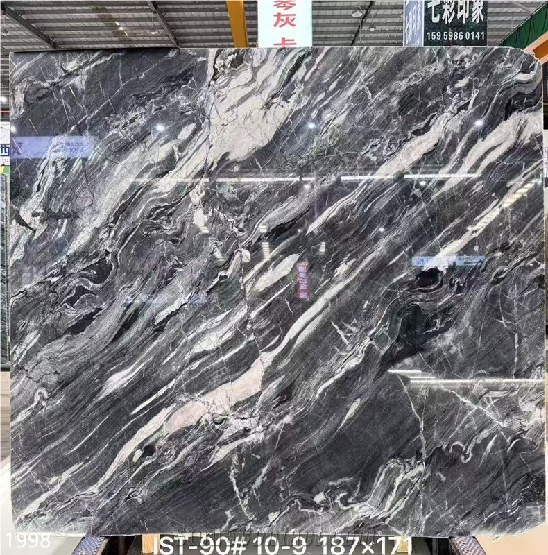 Cascata Grey Marble Slabs