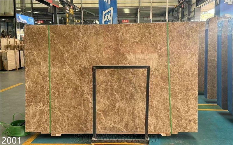 Crystal Emprador Marble Slabs Light Emprador  Brown Stone