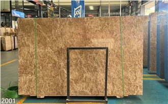 Crystal Emprador Marble Slabs Light Emprador  Brown Stone