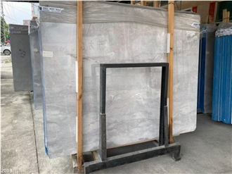 Hunan Grey Marble Slabs Silver Mink Romantic Grey Tile