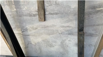 Hunan Grey Marble Slabs Silver Mink Romantic Grey Tile