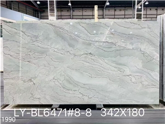 Ocean Blue Quartzite Slabs Tide Stone Wall Floor Use