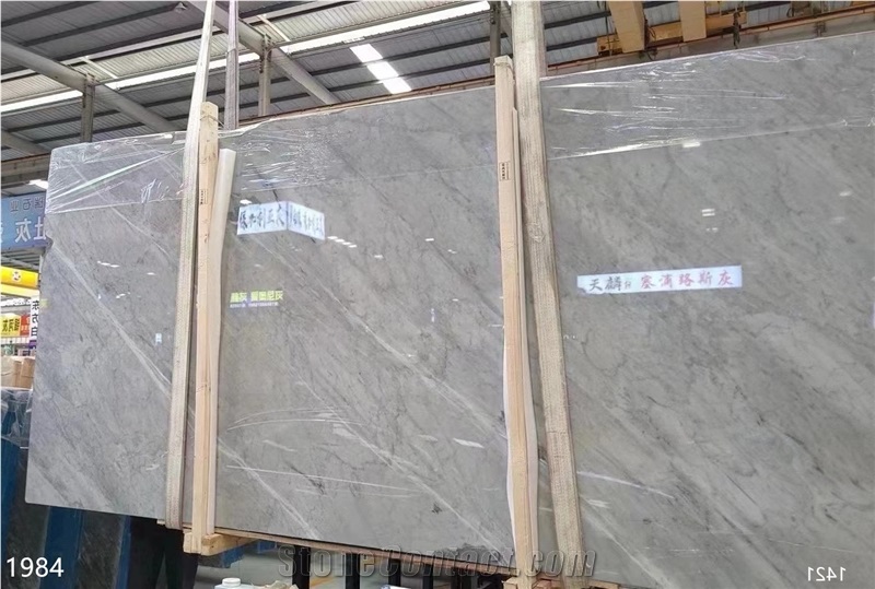 Sky Gray Himalayan Gray Marble Slabs Nuvolato Manhattan