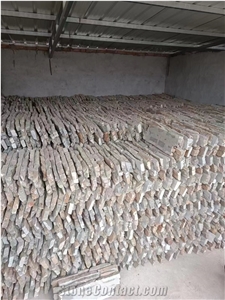 Rusty Yellow Cement Backside Ashlar Natural Stone Veneer