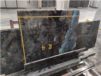 Natural New Labradorite River Lemurian Blue Granite Slabs