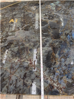 Natural New Labradorite River Lemurian Blue Granite Slabs