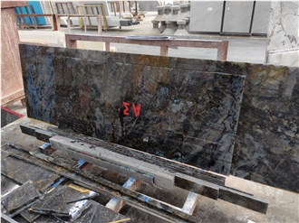 Natural New Labradorite River Lemurian Blue Granite Slabs