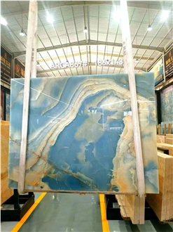 Golden Blue Onyx Slabs Golden Blue Onyx Slabs
