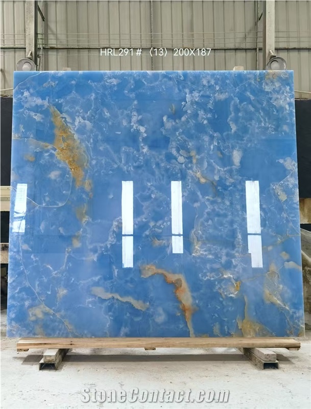 Golden Blue Onyx Slabs