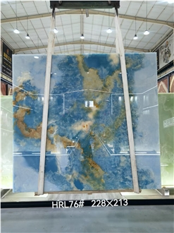 Golden Blue Onyx Slabs