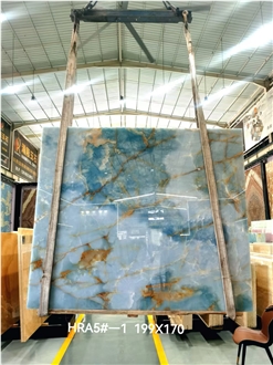 Golden Blue Onyx Slabs