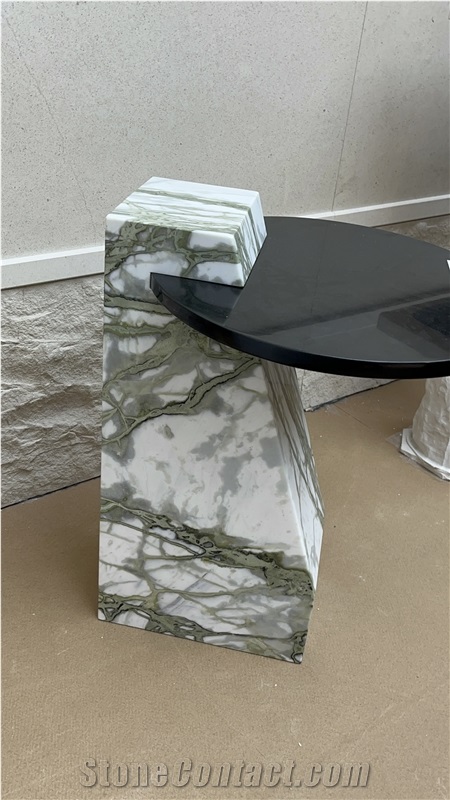 Green Jade Marble Side Table