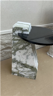 Green Jade Marble Side Table