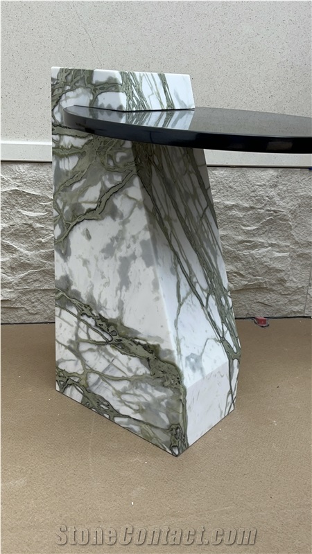 Green Jade Marble Side Table