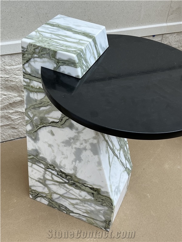 Green Jade Marble Side Table