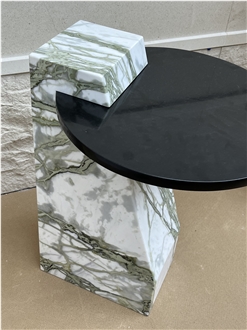 Green Jade Marble Side Table